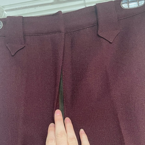 Burgundy “Panhandle Slim” Vintage bootcut pants - Picture 3 of 8